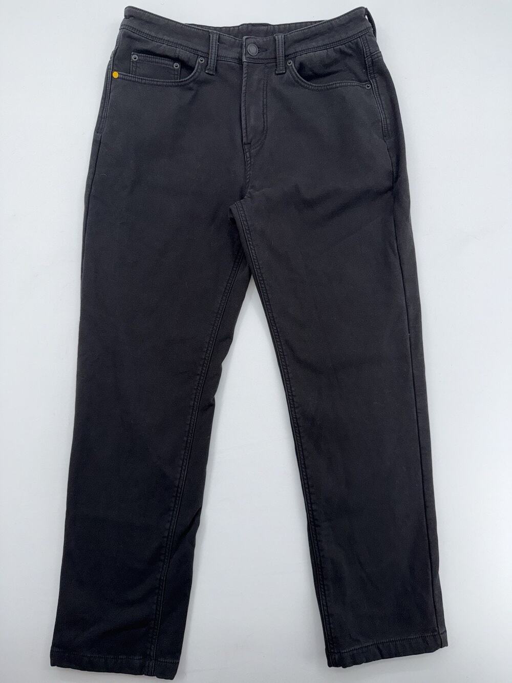 CAT Men's Fleece Lined Canvas Pants, Black, Size 32X32